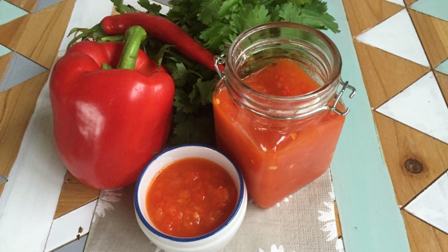 Low Carb Hot Capsicum and Chilli Sauce Julia McPhee